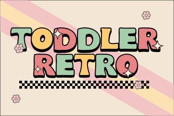 Toddler Retro Font: A Playful Display Typeface for Joyful Designs